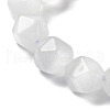 White Cat Eye Beads Strands G-Q169-E10-01-4