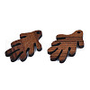 Autumn Theme Natural Walnut Wood Pendants WOOD-N011-002-3