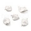 Baroque Shell Pearl Connector Charms PEAR-P004-64P-1