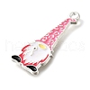 Breast Cancer Pink Awareness Ribbon Theme Alloy Enamel Pendants ENAM-C026-01C-S-2