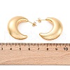 Moon 304 Stainless Steel Stud Earrings EJEW-A125-22G-5