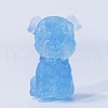 Natural Aquamarine Chip & Resin Craft Display Decorations DJEW-PW0021-33B-1