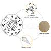 CREATCABIN Pendulum Board Dowsing Necklace Divination DIY Making Kit DIY-CN0001-78-3