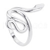 Stainless Steel Snake Wrap Open Cuff Ring for Women SD0367-1-1