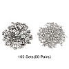   304 Stainless Steel Stud Earring Findings STAS-PH0001-09P-WH-4