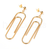 304 Stainless Steel Dangle Stud Earrings EJEW-G280-44G-1