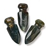 Natural Indian Agate Craved Sword Model Ornament DJEW-C019-02N-1