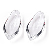 Transparent Glass Petal Beads GLAA-N001-10-4
