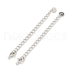 Rhodium Plated 925 Sterling Silver Chain Extender STER-C005-04P-1
