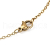 Handmade Glass Seed Beaded and Synthetic Imperial Jasper Dyed Beads Star Pendant Necklaces for Women NJEW-MZ00114-01-5