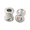 Rack Plating Alloy European Beads PALLOY-Z022-20P-2