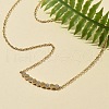 304 Stainless Steel Hexagon Pendant Necklaces NJEW-V001-14G-4