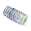 10 Rolls 3-Ply Metallic Polyester Threads MCOR-YW0001-03B-1