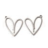 Non-Tarnish 304 Stainless Steel Pendants STAS-A070-28P-1