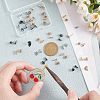 Unicraftale PVD Vacuum Plating Stainless Steel Stud Earring Findings STAS-UN0020-07-2