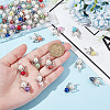Acrylic & Alloy Pendants PALLOY-HY00029-3