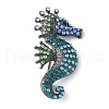 Zinc Alloy Rhinestone Brooches JEWB-Z036-02B-1