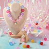 Beadthoven 100Pcs 10 Colors Transparent Acrylic Beads FACR-BT0001-02-9