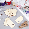 Olycraft Laser Cut Wooden Big Pendants WOOD-OC0001-62-4