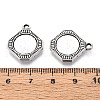 Tibetan Style Alloy Pendant Cabochon Settings PALLOY-N178-04AS-3