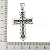 316 Surgical Stainless Steel Pendants Rhinestone Setting STAS-E212-111AS-3