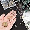 Unicraftale 36Pcs 6 Style 304 Stainless Steel Linking Rings STAS-UN0033-66-2