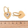 304 Stainless Steel Rhinestone Hoop Earrings EJEW-Z098-11G-5
