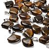 Natural Tiger Eye Pendants G-Z067-05P-08-1