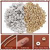   600Pcs 2 Colors CCB Plastic Spacer Beads CCB-PH0001-15-WH-4