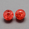 Transparent Crackle Acrylic Beads CACR-R008-8mm-04-1