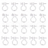 ARRICRAFT 80Pcs 4 Styles Plastic Clip-on Earring Findings KY-AR0001-29-1