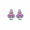 Rack Plating Rainbow Color Alloy Pendantsd PALLOY-S180-375-2