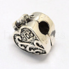Alloy European Style Clasps PDLC-R001-12AS-2