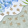 DICOSMETIC 40Pcs UV Plating Alloy Rhinestone Pendants ALRI-DC0001-09-4