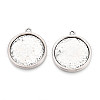 Tibetan Style Alloy Pendant Cabochon Settings PALLOY-N178-13AS-G-1