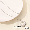 Stainless Steel Moon Pendant Necklaces LL9510-11-1