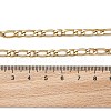 Ion Plating(IP) 304 Stainless Steel Figaro Chain Bracelets BJEW-I274-03G-3