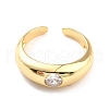 Clear Cubic Zirconia Solitaire Ring RJEW-C018-18G-1