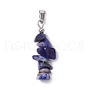 12Pcs 12 Style 12 Constellation Mixed Gemstone Pendants PALLOY-JF02816-3