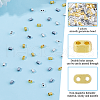 DICOSMETIC 300Pcs 3 Colors Electroplated Non-magnetic Synthetic Hematite Bead G-DC0001-44-4