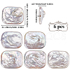SUNNYCLUE 6Pcs Natural Keshi Pearl Beads PEAR-SC0001-24-2