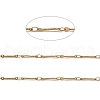 Ion Plating(IP) 304 Stainless Steel Rectangle Link Chains CHS-G025-11G-2