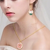 40Pcs 10 Styles Alloy Enamel Pendants ENAM-YW0004-16-6