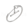 OT Clasp 925 Sterling Silver Adjustable Finger Rings for Women FS-WGF9FBF-01-5