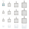 Unicraftale DIY Blank Square Pendant Making Kit DIY-UN0005-47-1
