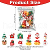 48Pcs 12 Styles Christmas Theme Opaque Resin Pendants RESI-FS0001-73-4