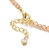 Natural Pearl & Natural Gemstone Beaded Necklaces NJEW-M214-06G-3