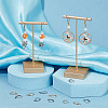 SUNNYCLUE 60Pcs 2 Colors 304 Stainless Steel Leverback Earring Findings STAS-SC0004-62-4