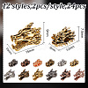 DELORIGIN 24Pcs 12 Styles Tibetan Style Alloy Beads TIBEB-DR0001-01-2