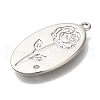 Mother's Day Brass Micro Pave Cubic Zirconia Pendants KK-U038-05P-07-2